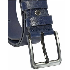 Resim Süzer Deri 4.5 Cm. Spor Hakiki Deri Düz Model Kemer Lacivert Lacivert 