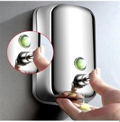 Resim Duvara Monte Sabunluk Tutucu 500 Ml Paslanmaz Çelik El Dezenfektanı Dispenseri Konteyner Mutfak Banyo Sıvı Dispenseri 