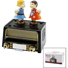 Resim Hazego Müzikli Dekoratif Nostaljik Radyo - Dans Eden Çocuklar - Takı Kutusu 