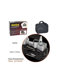 Resim Niken Hava Kompresörü Metal Çift Silindir 