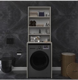 Resim Banyo Dolabı Bd-04 Kül Gri Gri 