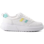 Resim Walkway Deren-g Beyaz-sarı-yeşil Kadın Sneaker 001 