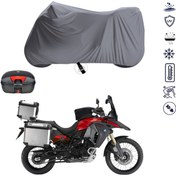 Resim BMW F800 GS ADVENTURE Arka Çanta Uyumlu Motosiklet Branda Su Geçirmez Motor Branda 