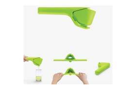 Resim Feyza Design Yeşil Katlanabilir Narenciye Sıkacağı, Pratik ve Hafif 23CM 