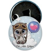 Resim Famous Bebek Şekeri Magnet Bebek Mevlüt Hediyelik Isimli Kapak Açacak (293126421) 