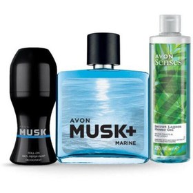Resim Avon Musk Marine 75 Ml Erkek Parfüm Ve Bakım Seti 