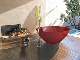 Resim Bağımsız Küvet | Fethiye | Sanacryl - 146x146 / Antrasit / 1 Kişilik 