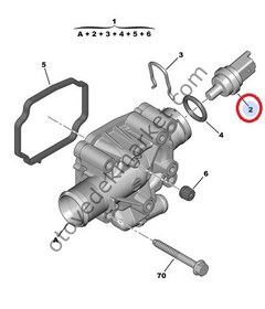 Resim Citroen C2 (2003-2009) 1.6 16v Benzinli Hararet Müşürü (Facet) 