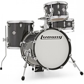 Resim Ludwig Breakbeats by Questlove LC179X016 Black Sparkle Akustik Davul Seti 