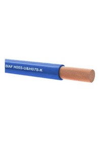 Resim Kablo Yanmaz 0,75 Mm Çok Telli Tek Damarlı Mavi 40 Metre Top 