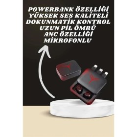 Resim İlk El Grup Dijital Göstergeli Powerbank Kablosuz Kulaklık ve 7 Kordonlu Yeni Nesil Akıllı Saat Dokunmatik K 