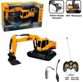 Resim Vardem XFModel Uzaktan Kumandalı Şarjlı Oyuncak Kazıcı – Dayanıklı Plastik Gövde, Tam Fonksiyonlu Hareket 