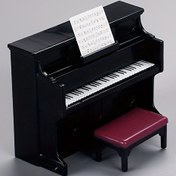 Resim 1 Adet Mini Siyah Piyano, Tabure ve Müzik Notası ile, Mikro Peyzaj Sanatı Dekorasyonu için DIY Süsleme Kiti, Yaratıcı El Sanatları Dekor Hediyesi, Piyano Aksesuarları, Simülasyon Piyano, Mini Model, Piyano Aksesuarları 