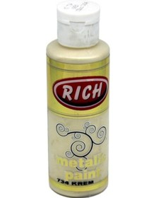 Resim Rich Metalik Akrilik Boya 120 Cc. 734 Krem 