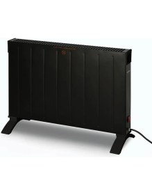 Resim Kumtel Elektrikli Siyah Konvektör Isıtıcı Ufo Soba 2000W Duvara Monte Edebilme 