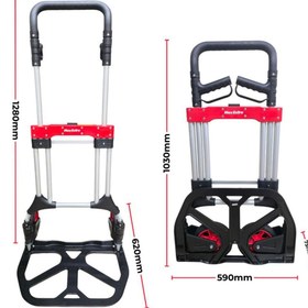 Resim Max Extra FW-90L Katlanır Koli Taşıma Arabası 200 kg 