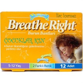 Resim Breathe Right Burun Bandı Çocuk 12'li 