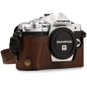 Resim MegaGear MG1350 Olympus OM-D E-M10 Mark III Deri Kamera Çantası 