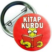 Resim Kitap Kurdu Yaka Rozeti 20 Adet Çok Renkli 