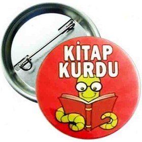 Resim Kitap Kurdu Yaka Rozeti 20 Adet Çok Renkli 