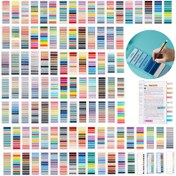 Resim 1000 adet Vintage ve Floresan Şeffaf Kendinden Yapışkanlı Notlar - Morandi Renk Kodlama Yapışkan Bayrakları, Kolay Düzenleme için İndeks Sekmeleri ile 28 Çeşitli Renkler, Dikdörtgen Şekil, PET Malzeme, Ofis, Ev veya Okul Kullanımı için Mükemmel 