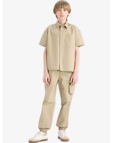 Resim DeFacto Erkek Çocuk Kargo Cepli Jogger Paça Paraşüt Pantolon E1556A825SMKH271 