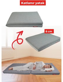 Resim Xpermate Katlanır Yatak Yer Yatag I 70x180x6 Gri 2yktlnr 