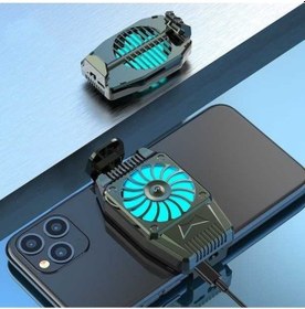 Resim Supermarket1 Cbtx H15 Siyah Metal Soğutucu Fan, 9 Bıçaklı, 4-6.7 İnç Telefonlar İçin 