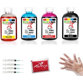 Resim Eurink Brother DCP-T710W Yazıcı Uyumlu Mürekkep 4 x 50 ml 