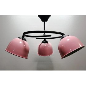 Resim Mylights Üçlü Genç Odası Cocuk Odası Yatak Odası Pembe Başlıklı Avize 