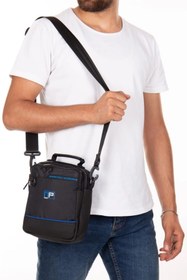 Resim Newish Polo Erkek Quatro Kumaş El ve Omuz Çantası new313 - Siyah - Mavi 