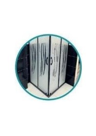 Resim 10-6 Mm Cam Duşakabin Kolu Hilal Duşakabin Kolu Siyah Ay Duşakabin Cam Kapı Ve Kabin Kolu Siyah 