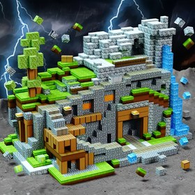 Resim 50-3000 Adet Rastgele Manyetik Yapı Blokları Seti, DIY 3D Puzzle Oyuncak, Yaratıcı Ev Dekoru, Mükemmel Noel Hediyesi, Çok Renkli Plastik İnşaat Kiti, Noel İçin En İyisi 
