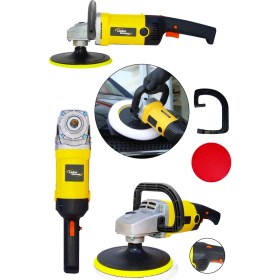 Resim Lieber German Profesyonel 4100 W 180 mm 6 Kademe Devir Ayarlı Profesyonel Zımpara Pasta Cila ve Polisaj Makinesi 