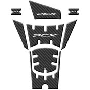 Resim Gogo Tank Pad 001 8 Parça Honda Pcx 125 2025 Siyah Karbon 