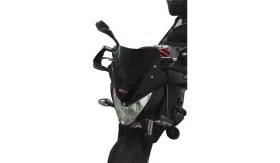 Resim GP Kompozit Bajaj Pulsar NS 200 2011-2024 Uyumlu Spor Cam Siyah 30 cm 