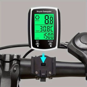 Resim Kablosuz Dijital Bisiklet Hızometre ve Odometre - Yol ve Dağ Bisikletleri için Çok Fonksiyonlu LCD Ekran, ABS Malzeme, Dolum Gerektirmeyen Düğme Pil Gücüyle Çalışır, Montaj Braketi ve Kablolar Dahil, Bisiklet Bilgisayarı, Bisiklet Bilgisayarı, Şık Tasarım, Dayanıklı İnşaat 