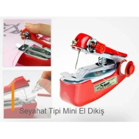 Resim Ttta Seyahat Tipi Mini El Dikiş Makinesi - Taşınabilir Pratik Dikiş Aleti 
