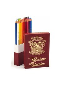 Resim Koh-i Noor Polycolor Artist Kuru Boya 24 Renk Retro Özel Kutu 