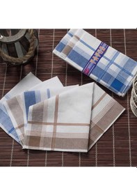 Resim Mira Home Yavuz Kutulu 39x39 Cm 12 Adet Kumaş Mendil Ym 04 Acı Kahverengi 