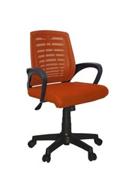 Resim Zentra Karizma File Çalışma Koltuğu Plastik Ayak Turuncu 