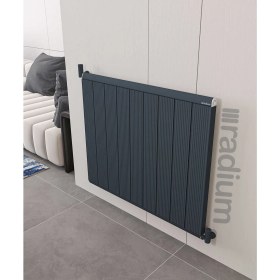 Resim Radium Alüminyum Radyatör 600X600 mm Nilüfer Antrasit 
