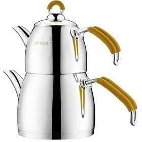 Resim Emsan Mina Midi Çaydanlık Takımı Sarı 0.75-2.0lt Sarı 