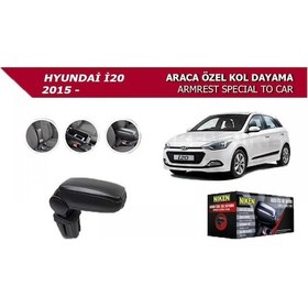 Resim Hyundai İ20 2015- Araca Özel Kol Dayama Siyah Niken 
