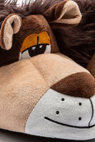 Resim Twigy Aslan Çocuk Hayvanlı Panduf Kahverengi 30/35 