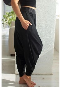 Resim Craft Board Kadın Süslü Şalvar Pantolonları 118804218 Siyah 