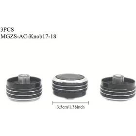 Resim Topshop1 3pcs Mg Zs Mg3 2017-2020 Alüminyum Klima Düğmesi Upgrade Anti Kaymaz Görünüm 