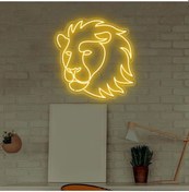 Resim Twins Led Aslan Figürlü Neon Tabela Amber Model:model:23773366 Amber 