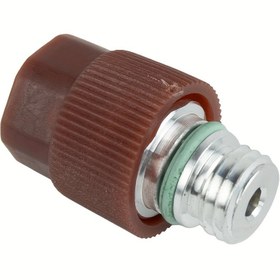 Resim Yüksek Basınçlı A/C Servis Valf Adaptörü ve Shrader Valfı - CHRYSLER & Ford Araçları için R-134a Portu, Değiştirilebilir Çekirdekler Dahil 
