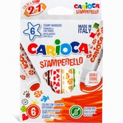 Resim Nessiworld Carioca Stamperello Yıkanabilir Keçeli Boya Kalemi 6'Lı 